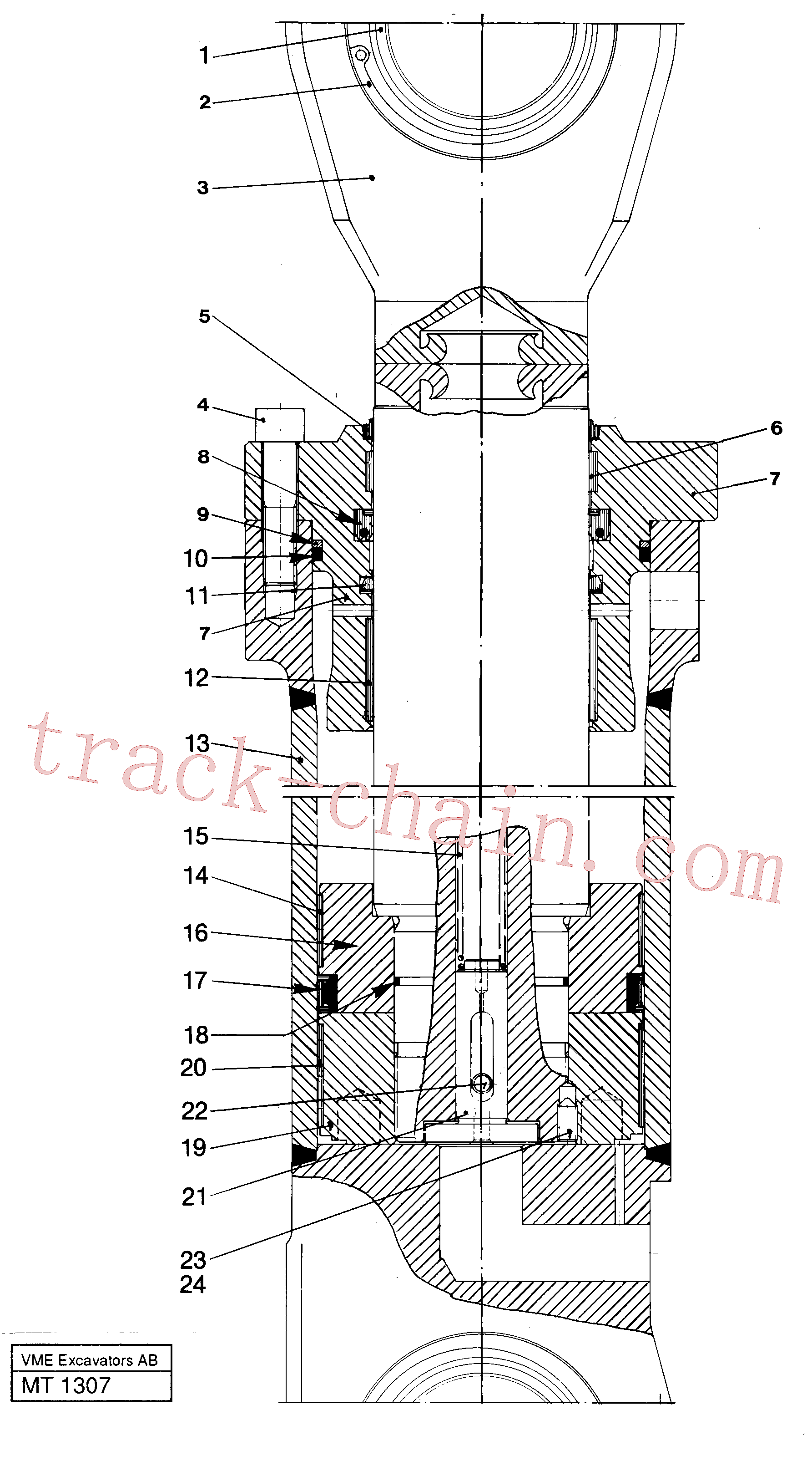 VOE14345883 for Volvo Dipper arm cylinder(MT1307 assembly)