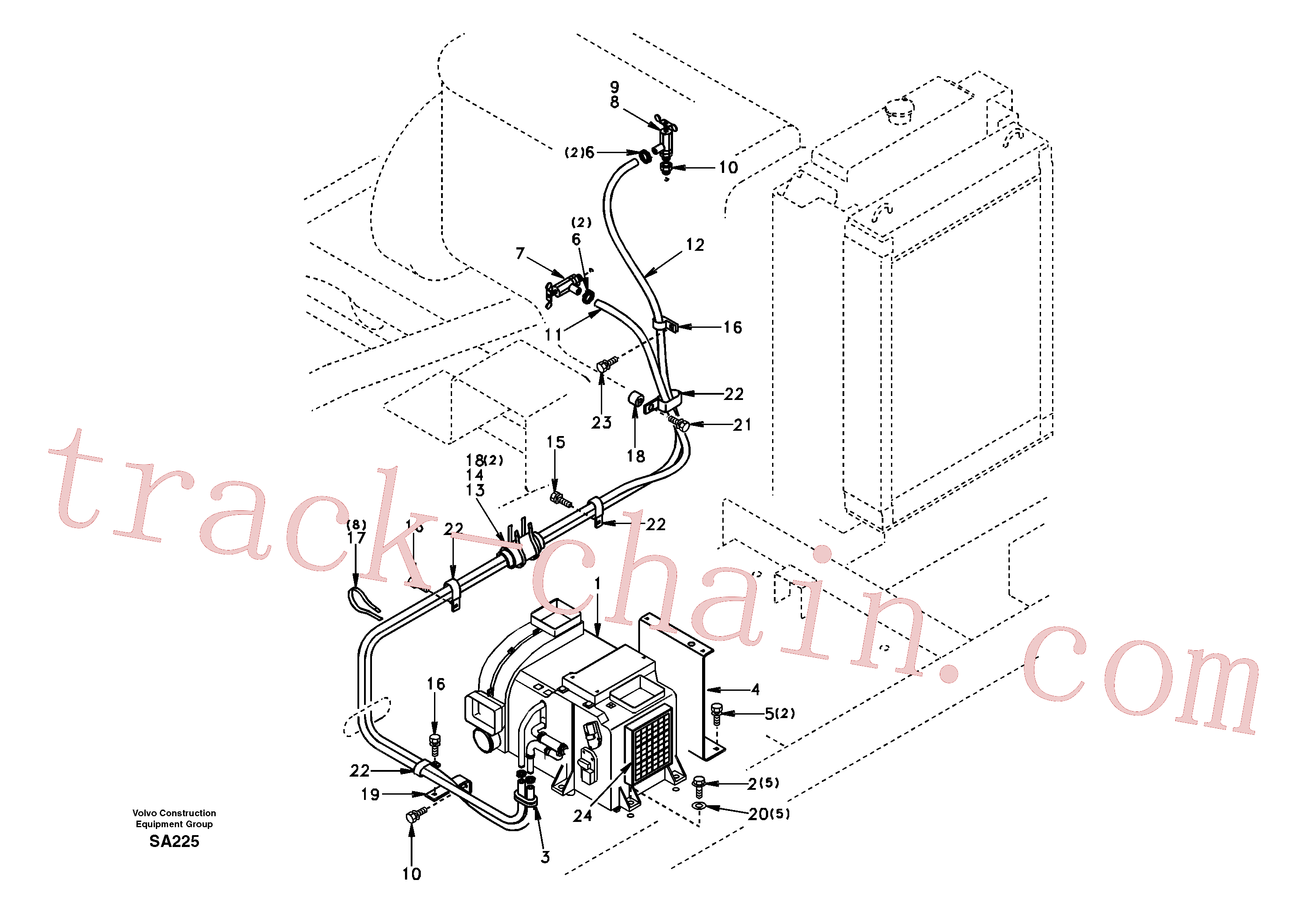 SA1125-00650 Bracket for Volvo Excavator Parts