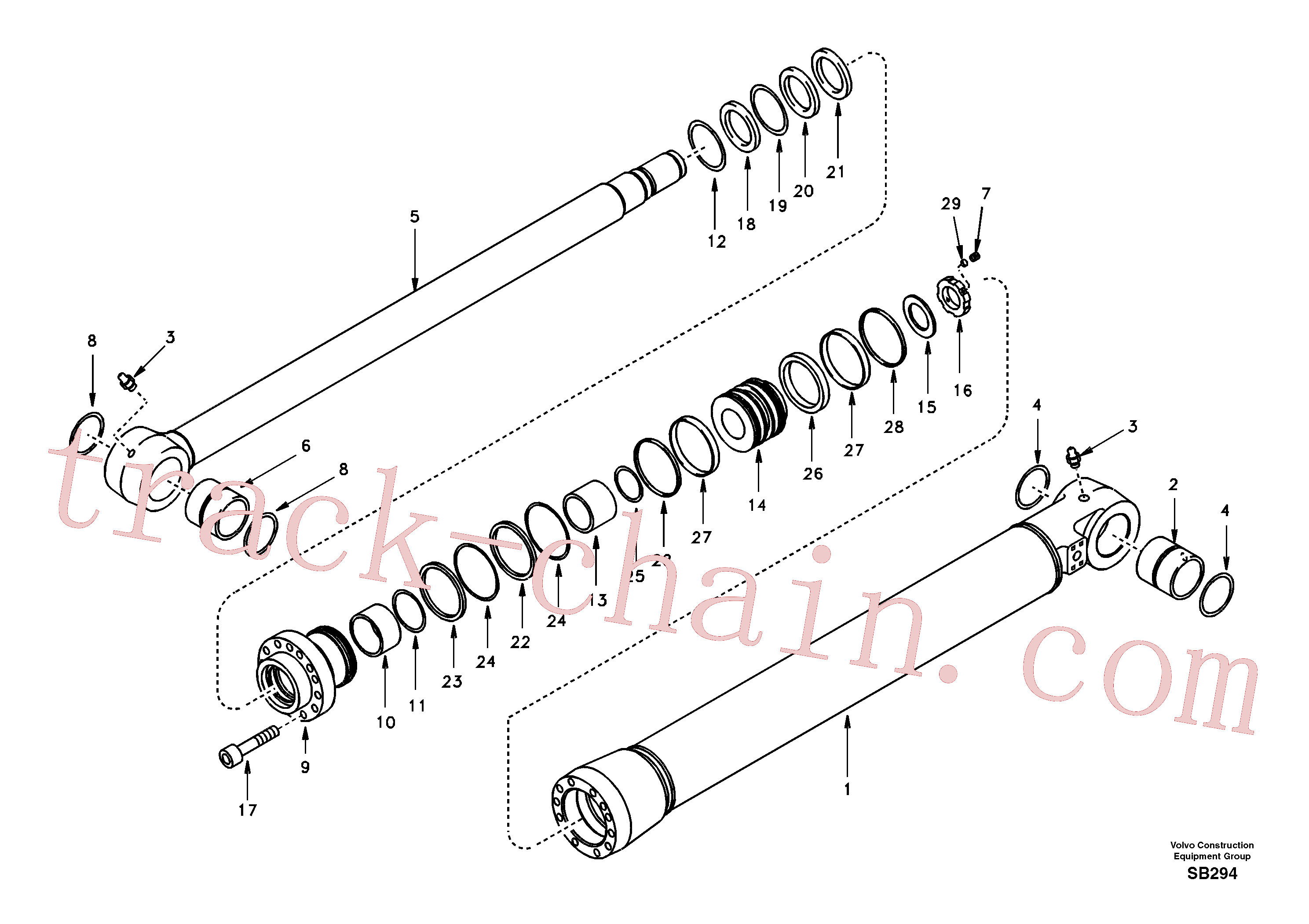 SA1146-03790 for Volvo Bucket cylinder(SB294 assembly)