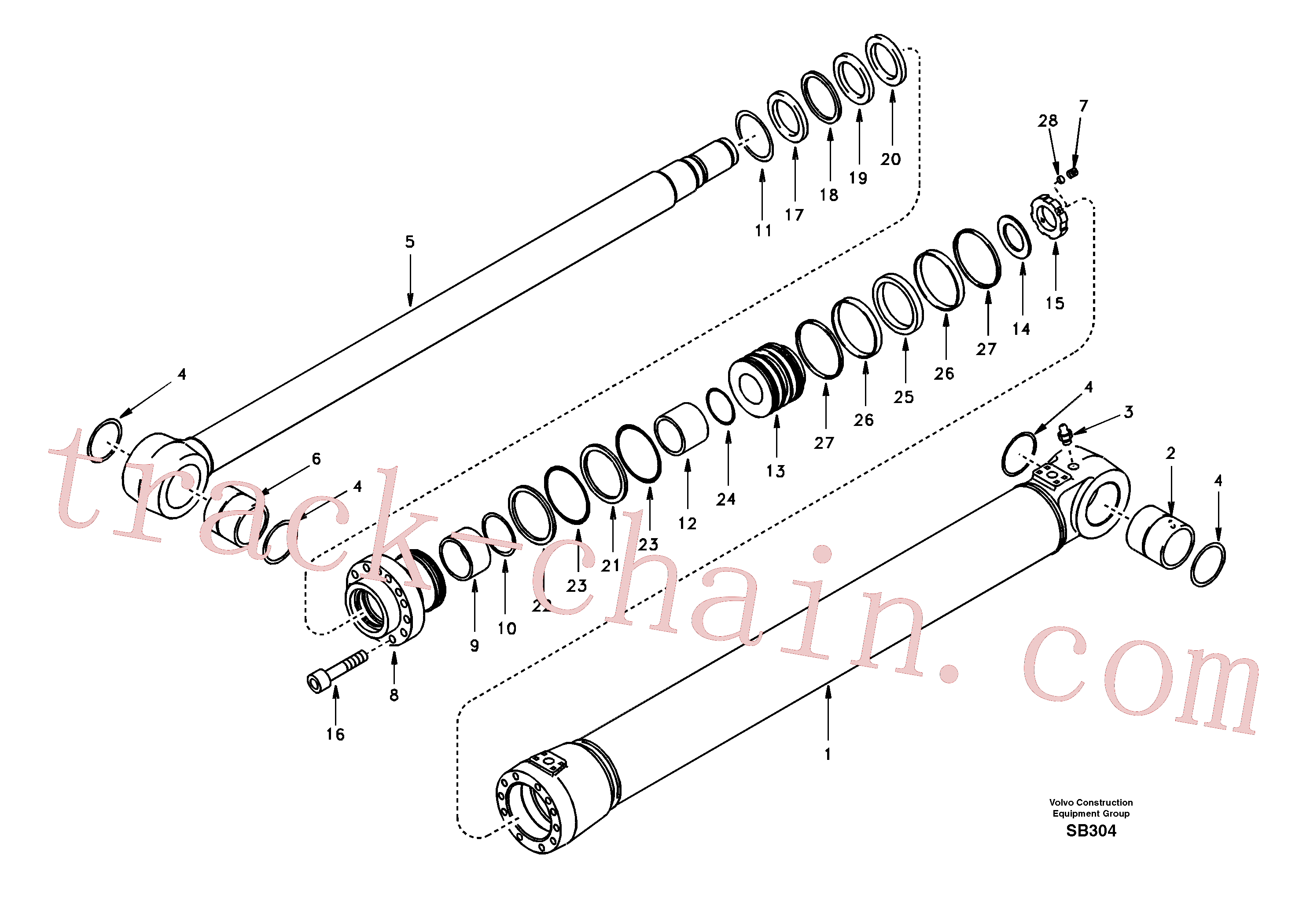 SA1146-03790 for Volvo Boom cylinder(SB304 assembly)