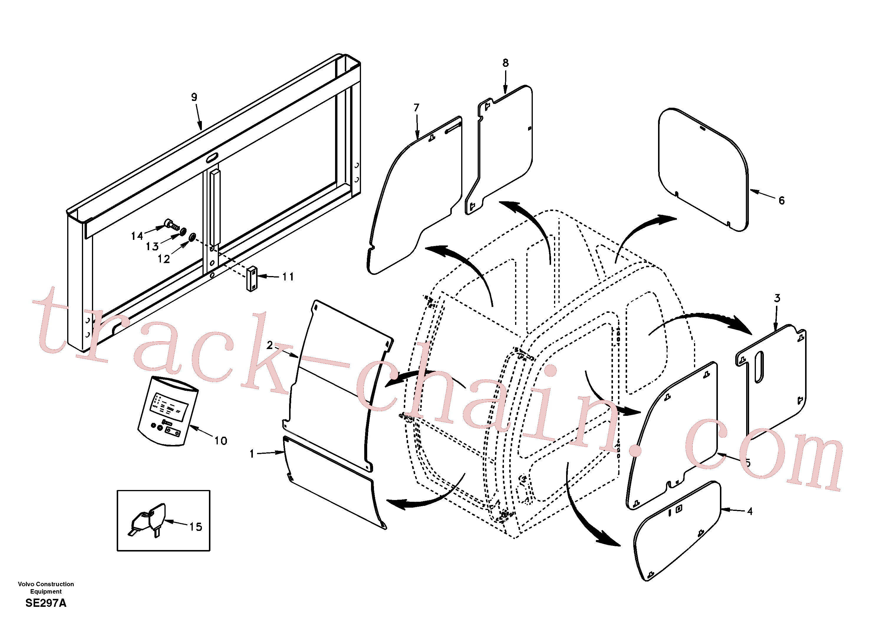 SA1166-03040 for Volvo Antitheft system(SE297A assembly)