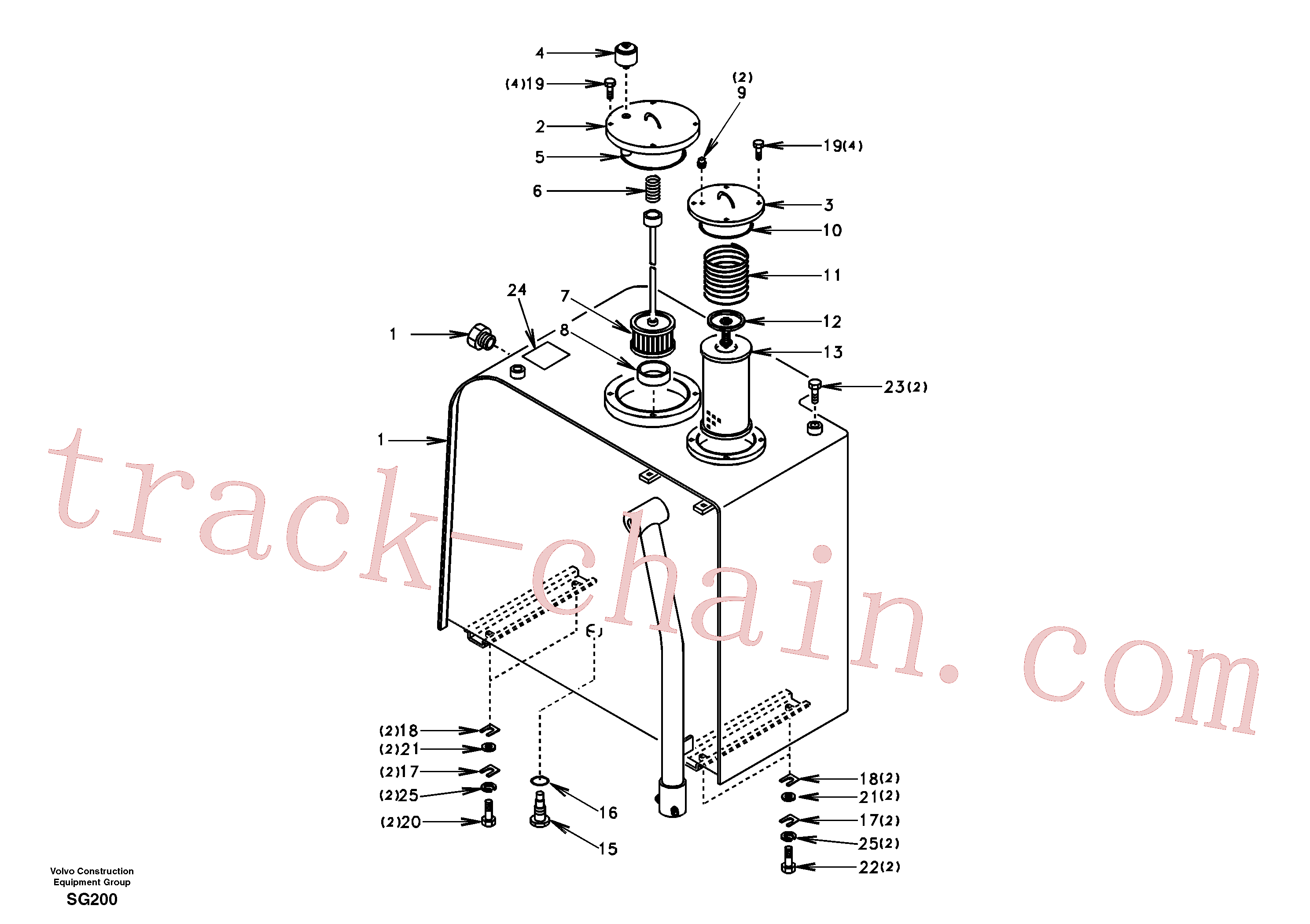 SA9014-11004 Bolt for Volvo Excavator Parts