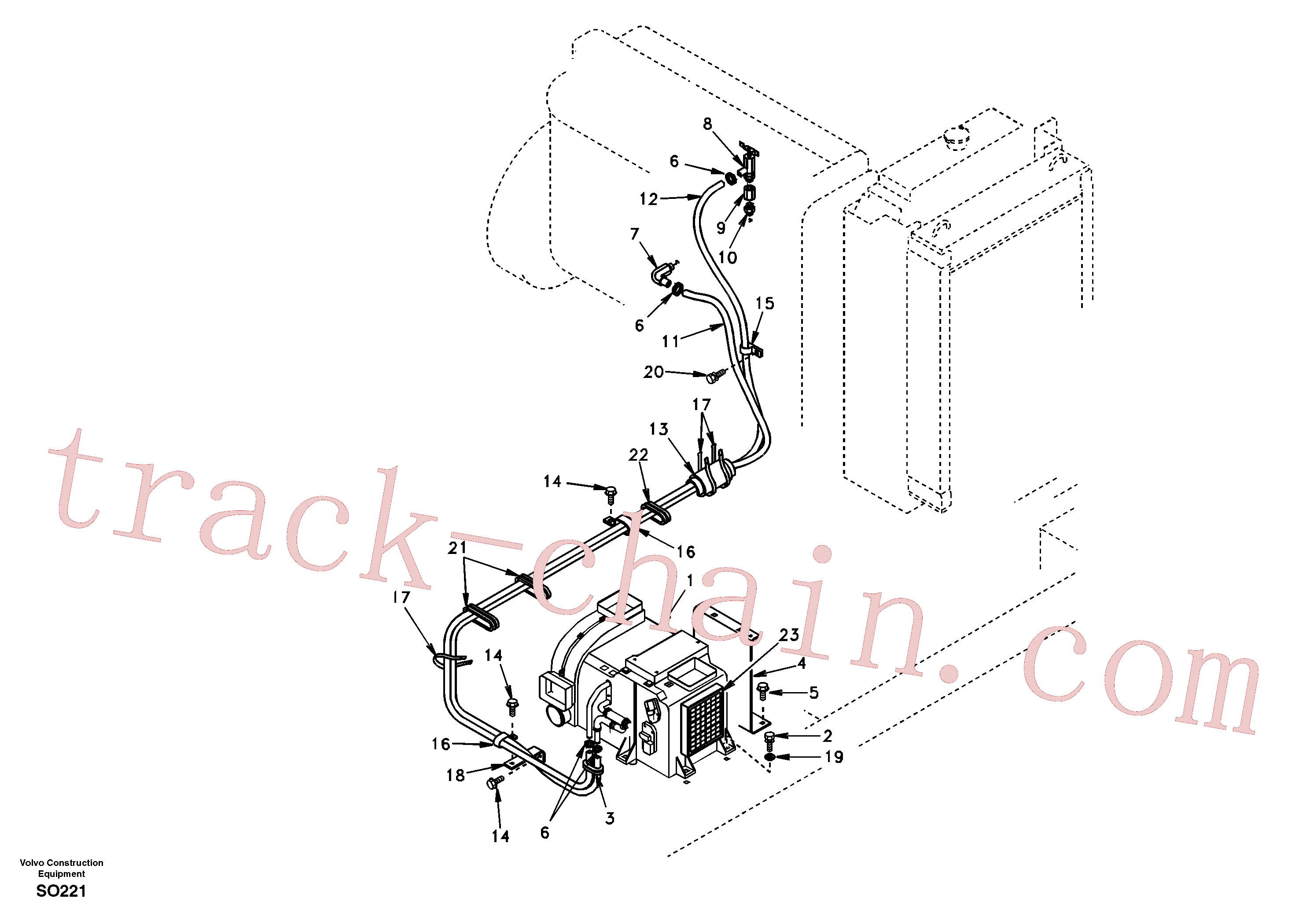 SA1125-00650 for Volvo Heating line(SO221 assembly)