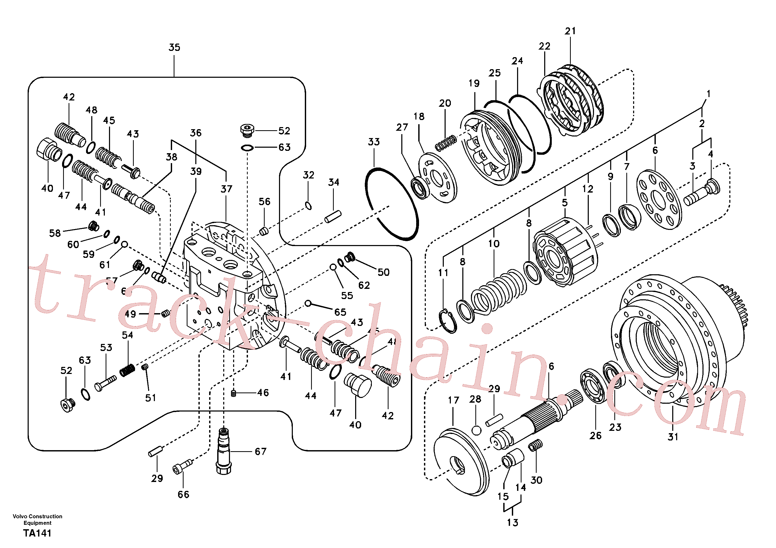 China Made SA9676-38000 Ball parts for Volvo Excavator