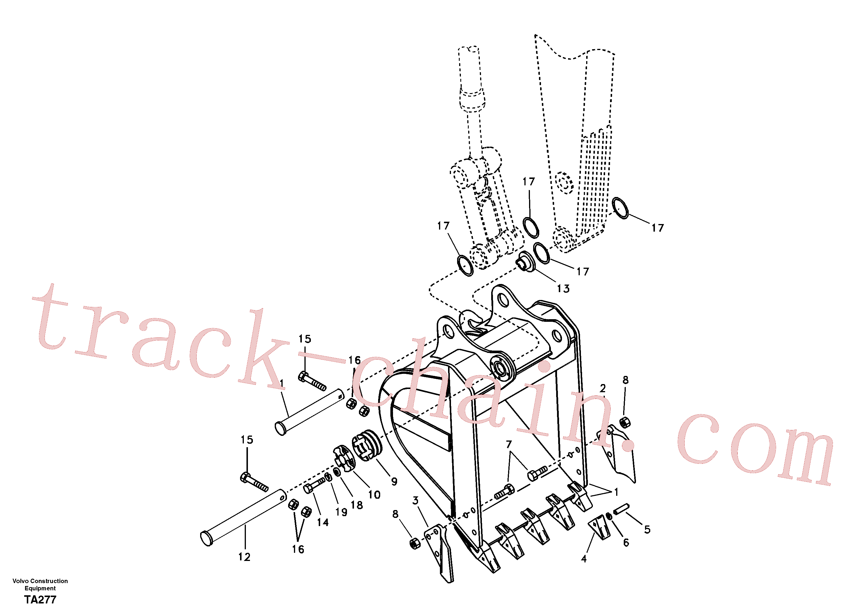 SA1171-00261 Bucket for Volvo Excavator spare